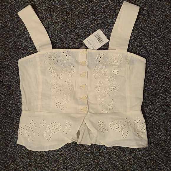 Free People Eyelet tank top - Picture 4 of 8